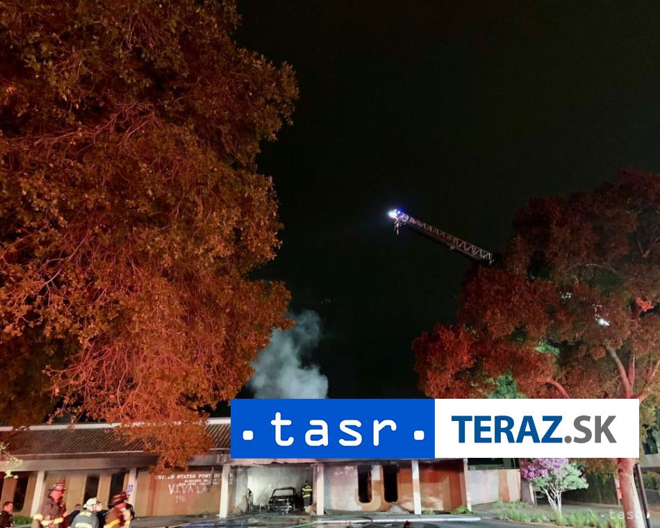 NARAZIL DO POSTY Budova sa zacala horit