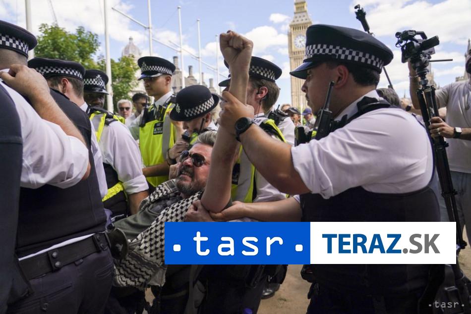 Policia na propalestinskej demonstracii v Britanii zadrzala 474 osob