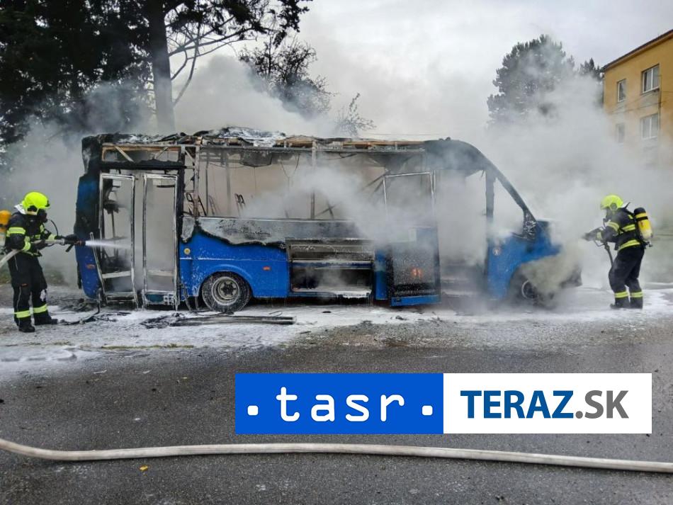 DRAMA V MARTINE Poziar autobusu sposobila technicka porucha