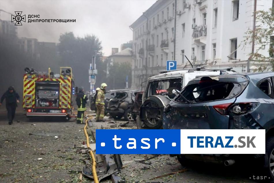 Rusko zautocilo na Ukrajinu hlasia obet z Dnipra