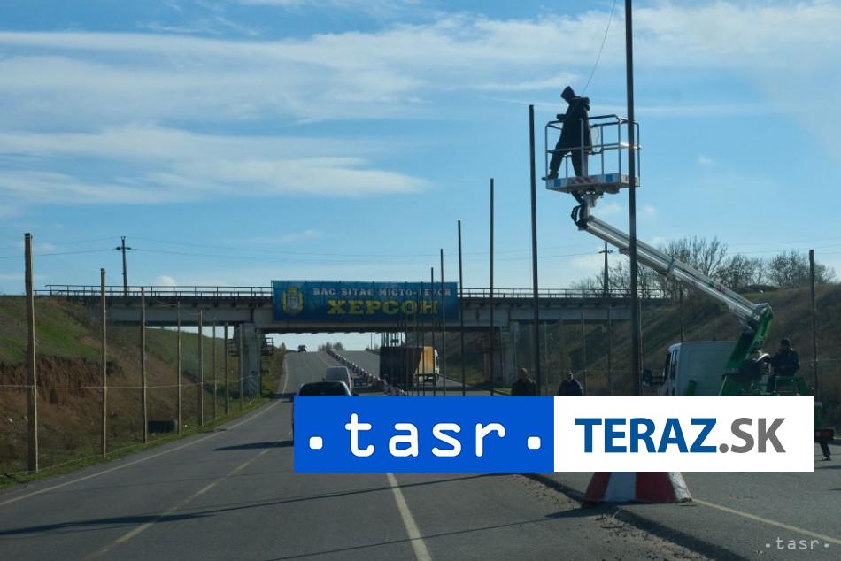 Herecka Angelina Jolie je na Ukrajine prisla do Chersonu