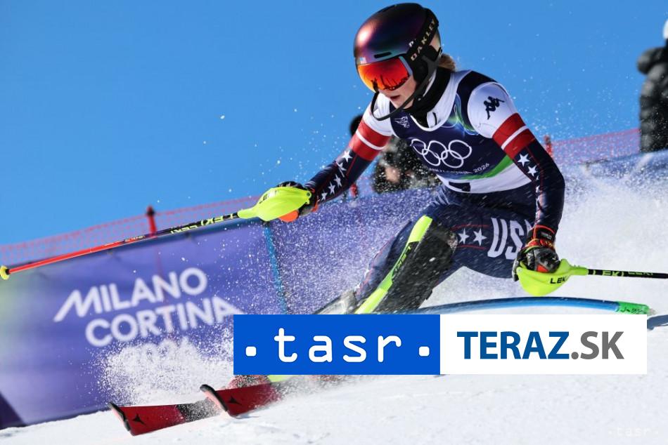 Shiffrinova ziskala zlato v slalome Vlhov skoncila na 20 mieste