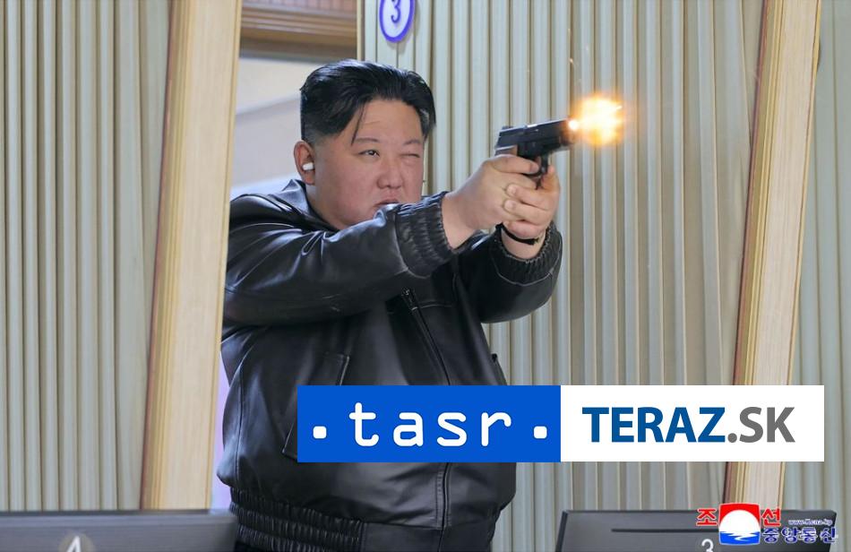 Kim Cong un a jeho dcera si na strelnici vyskusali nove pistolove zbrane